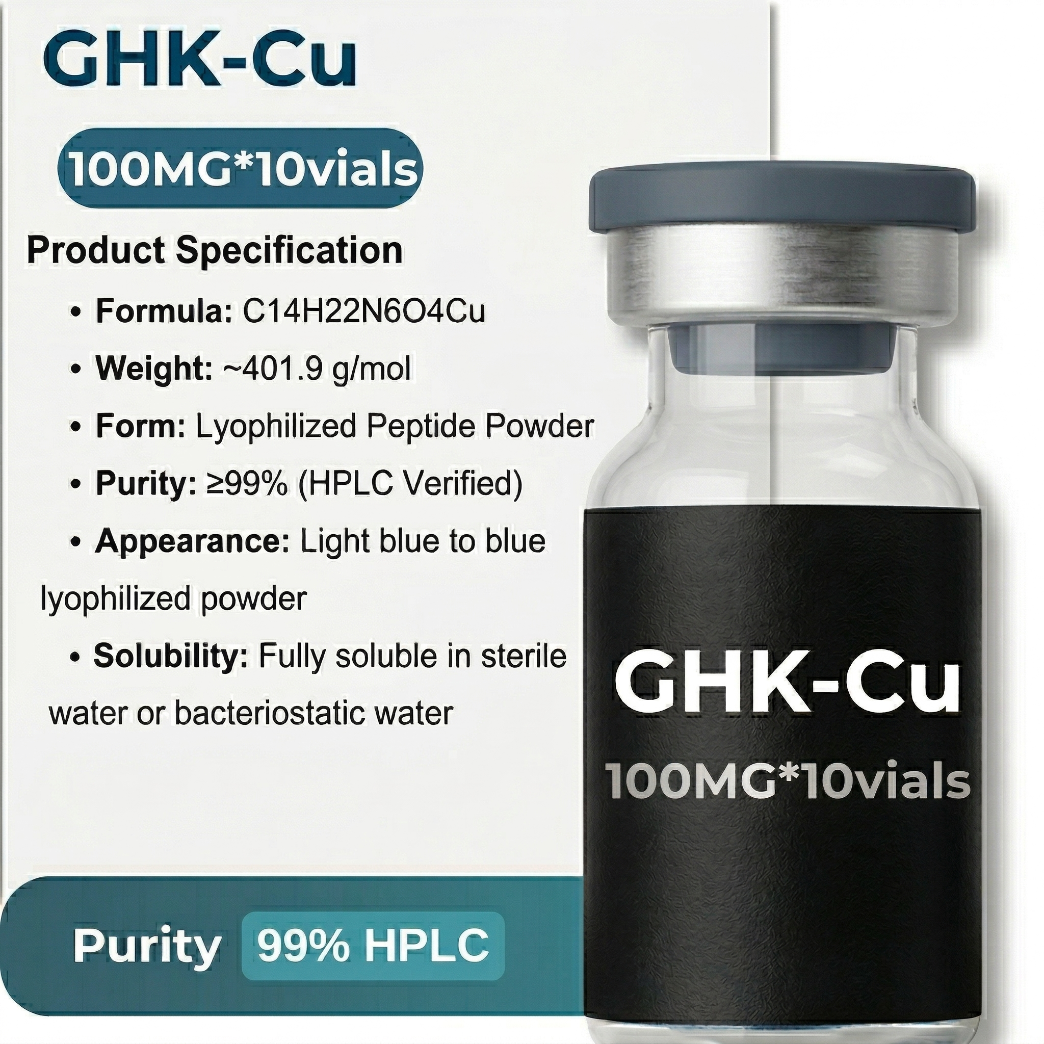 ghk cu growth hormone Strive GHK-Cu 10mg Tablets main image 1